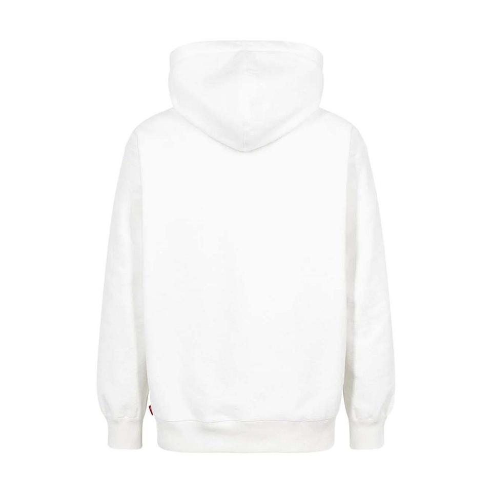 White Supreme Lace Detail Logo Hoodie | Supreme 116MA